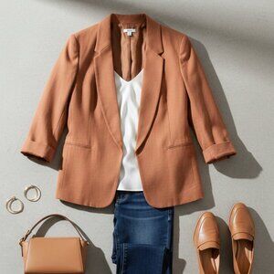 Bar III Terracotta Open-Front Blazer - XL